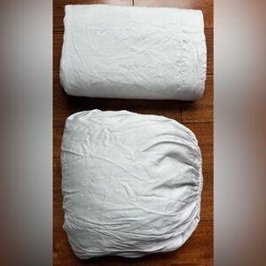 West Elm SILKY TENCEL Gray Queen Sheet Set.